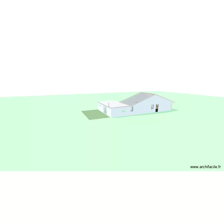 Extension Maison. Plan de 2  et 15 m²