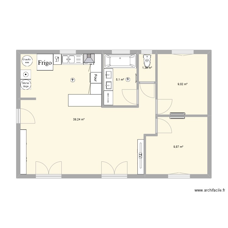 Maison St Rustice. Plan de 0 pièce et 0 m2