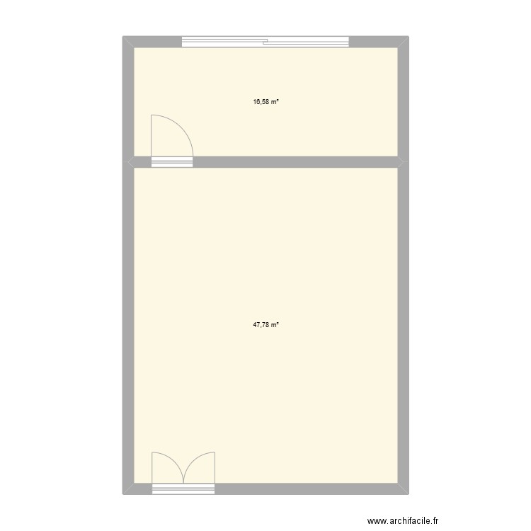 CABINET ALYOR PAT. Plan de 2 pièces et 64 m2