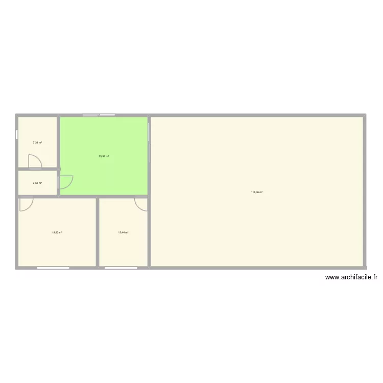 Fils. Plan de 6 et 186 m² Fils. Plan de 6 et 186 m²