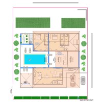 Esquisse 2 blocs avec toits meubles et sous-sol