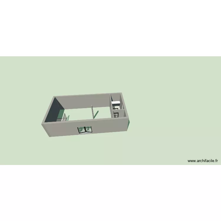 depandence haut. Plan de 3 Pièces et 10 m² depandence haut. Plan de 3 Pièces et 10 m²