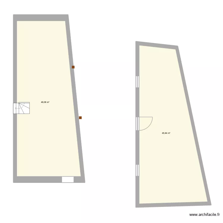 Alice 2. Plan de 2 et 95 m² Alice 2. Plan de 2 et 95 m²