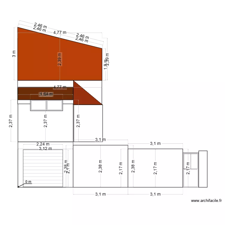 plan de facade avant. Plan de 