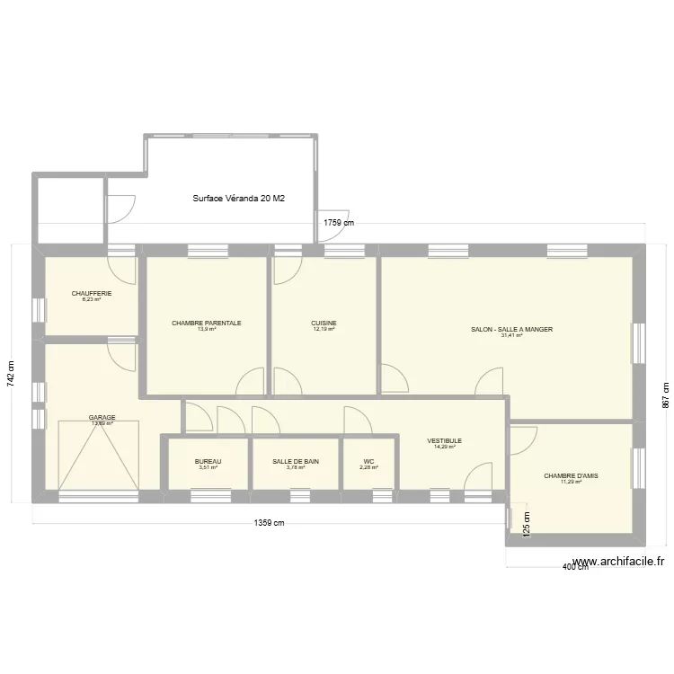 RENIPONT - COTAATIONS - VERANDA. Plan de 