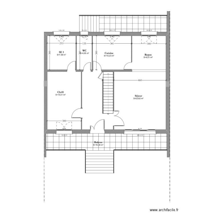 RDC. Plan de 0 pièce et 0 m2