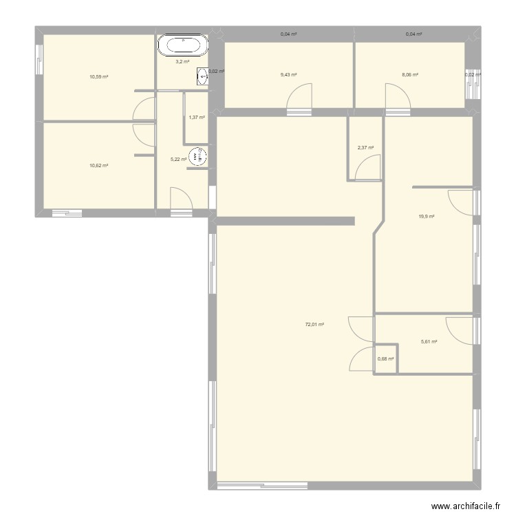 MATTHIEU BRINDEAU. Plan de 16 pièces et 149 m2