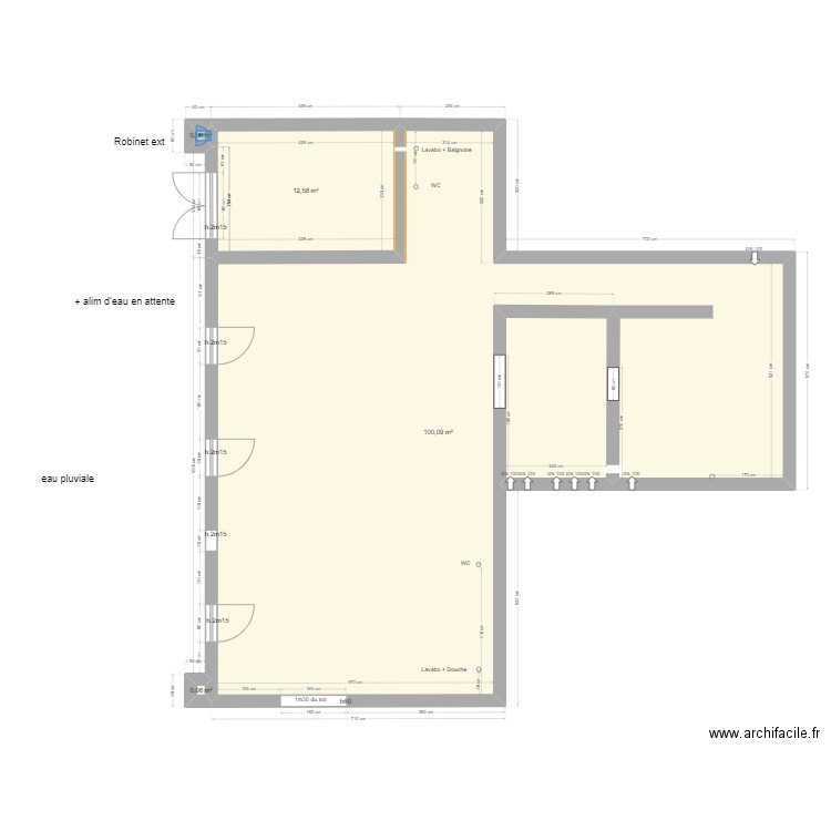 Carrotage sous sol. Plan de 0 pièce et 0 m2