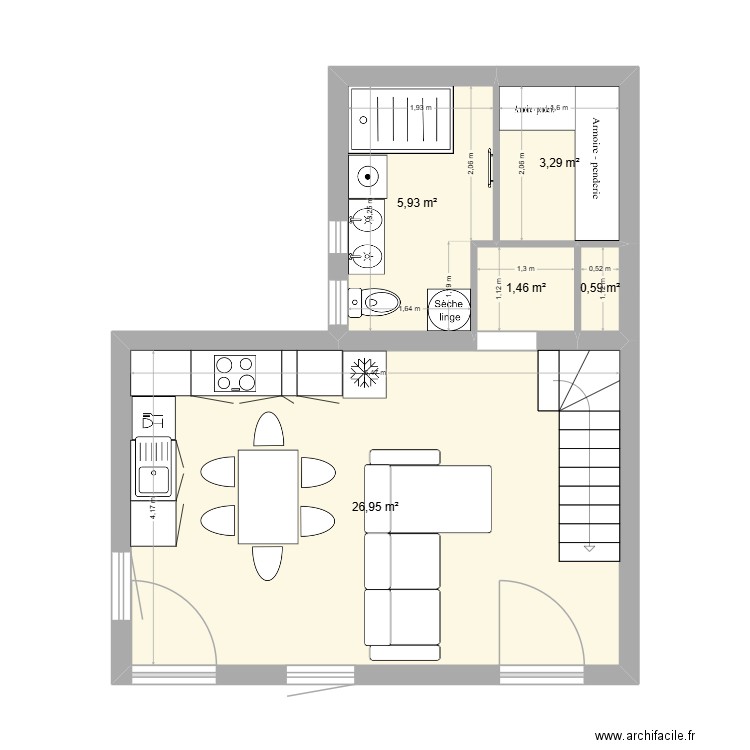 PLAN AMENAGEMENT SELOGE V3. Plan de 21 pièces et 108 m2
