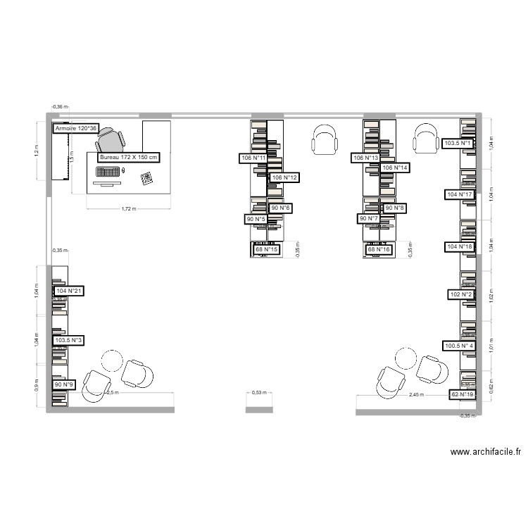 LIBRARY. Plan de 0 pièce et 0 m2
