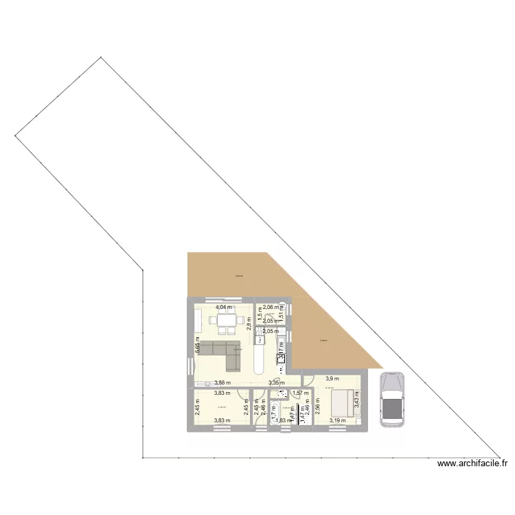 ma maison. Plan de 7 Pièces et 66 m² ma maison. Plan de 7 Pièces et 66 m²