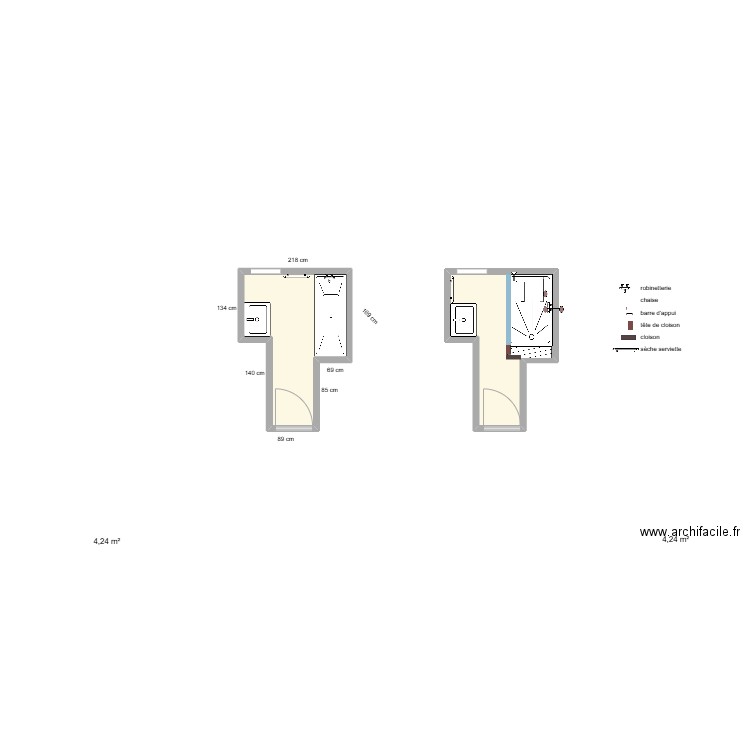 plan 2d djemah. Plan de 2 pièces et 8 m2