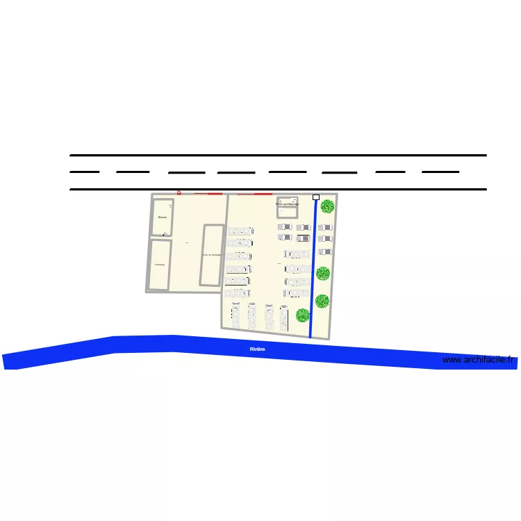 Dzoumogn&eacute;. Plan de 