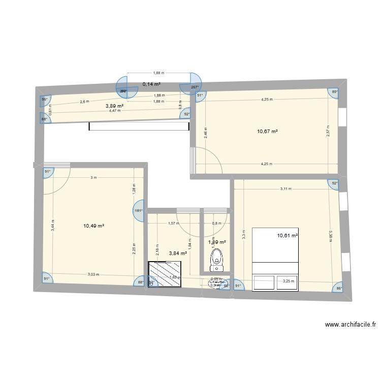 ETAGE. Plan de 0 pièce et 0 m2