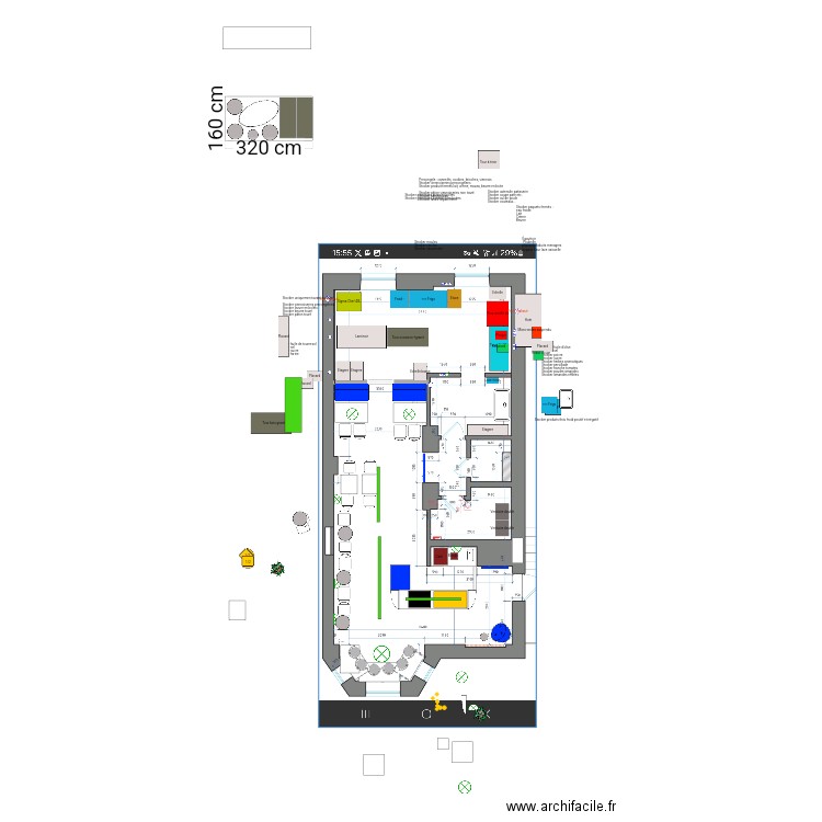 Tables inversée . Plan de 0 pièce et 0 m2