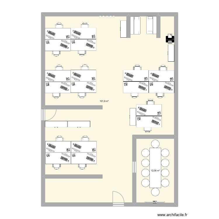 Plateau SCQM_ELEC K2. Plan de 0 pièce et 0 m2
