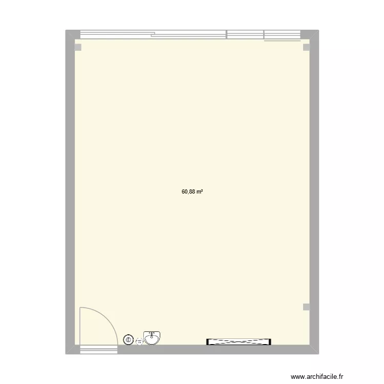 P125. Plan de 1 et 61 m² P125. Plan de 1 et 61 m²