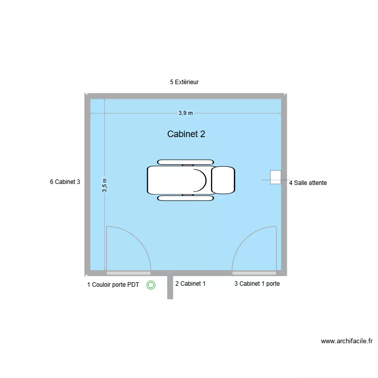 40252 Cabinet 2. Plan de 1 et 14 m² 40252 Cabinet 2. Plan de 1 et 14 m²