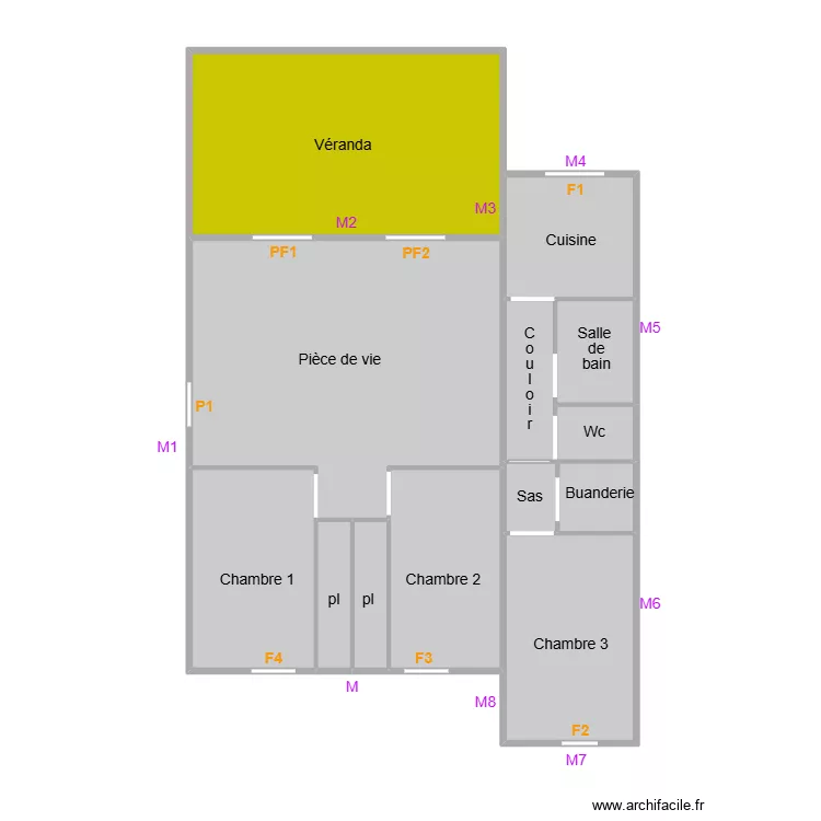 cussonneau mesure. Plan de 12  et 100 m²