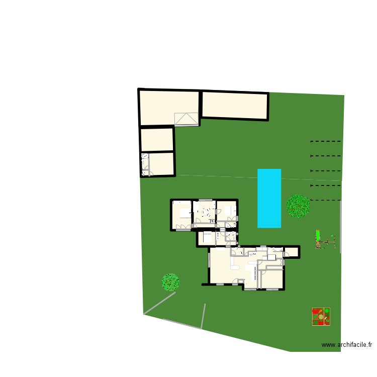 acqueduc303. Plan de 17 pièces et 296 m2
