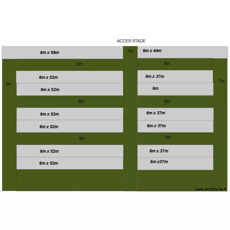 stade. Plan de stade. Plan de