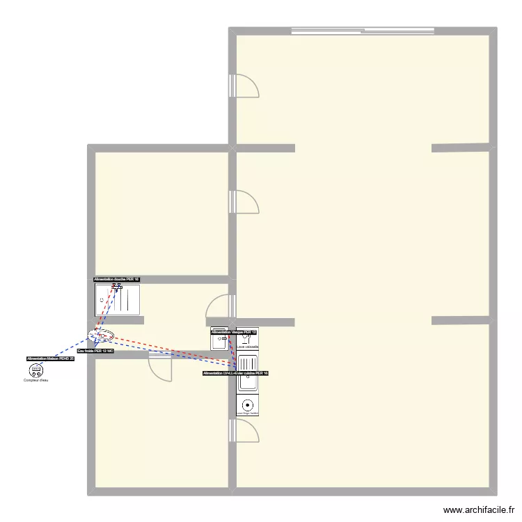 maison tharon. Plan de 