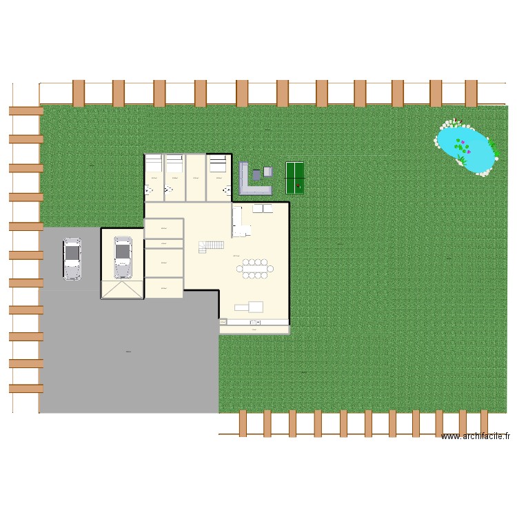 MOUSCRON RDC. Plan de 12 pièces et 297 m2
