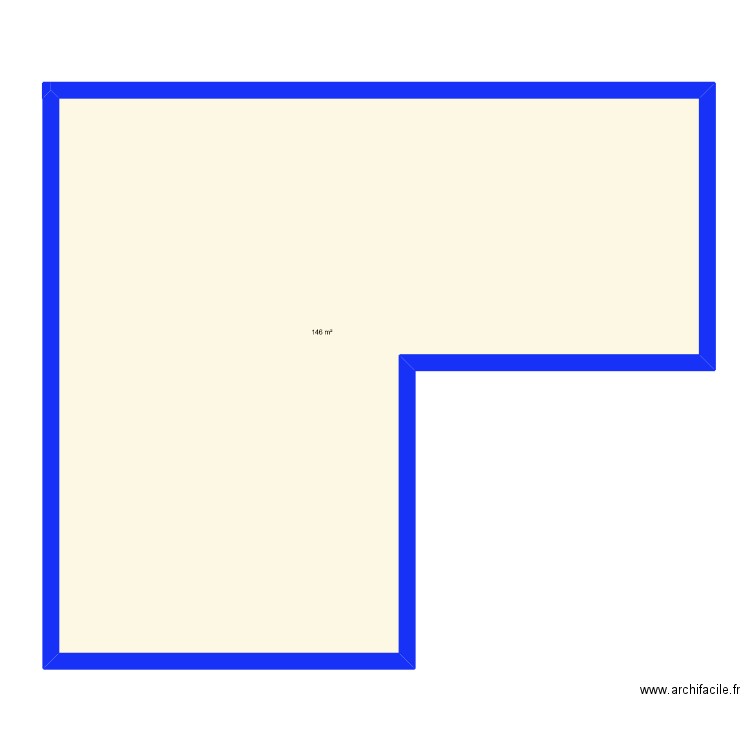 P1rez. Plan de 1 pièce et 146 m2