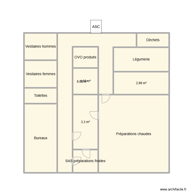 CUISINE API MARCHE EN AVANT. Plan de 0 pièce et 0 m2