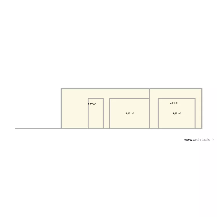 facade garage. Plan de 