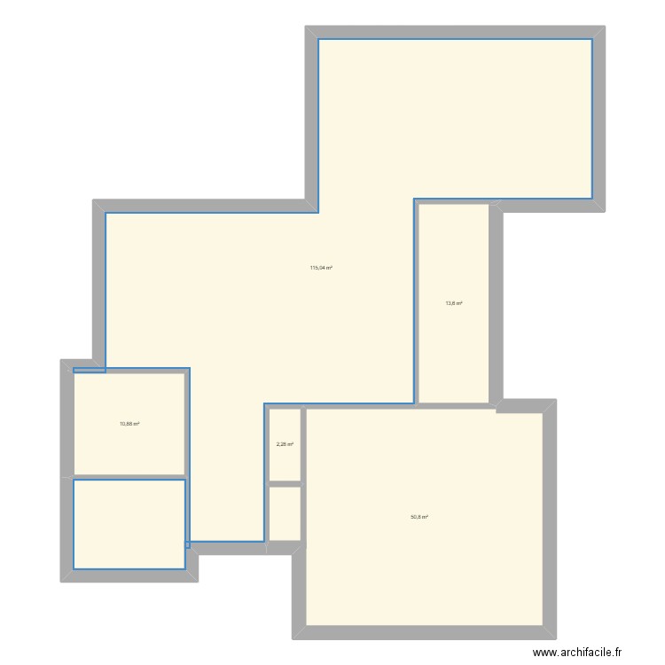 maison. Plan de 5 pièces et 193 m2