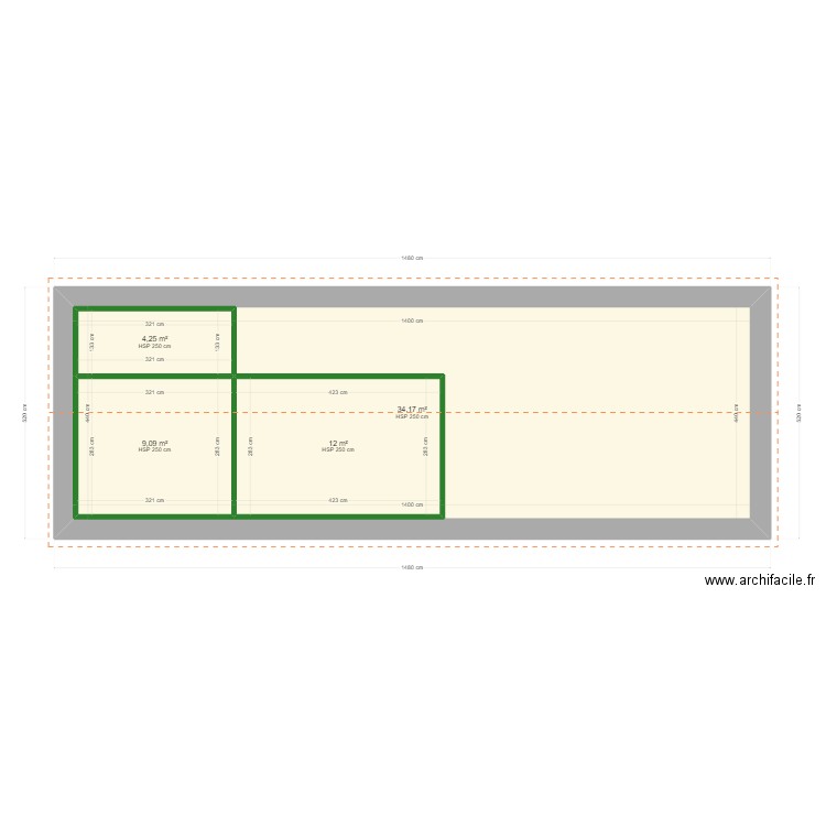 porcherie. Plan de 0 pièce et 0 m2