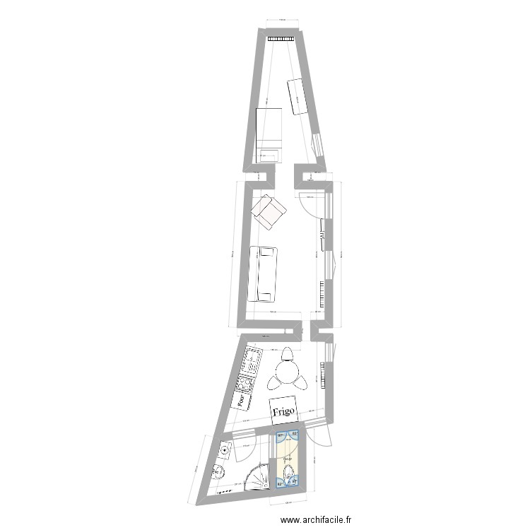 APPARTEMENT OUZOUER. Plan de 0 pièce et 0 m2