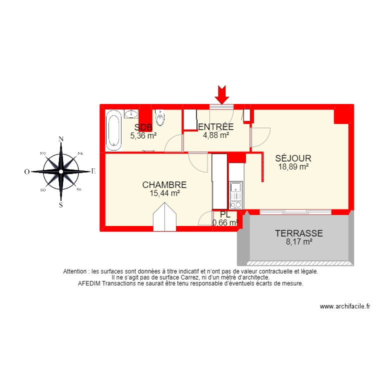 BI 19320 - . Plan de 12 pièces et 71 m2