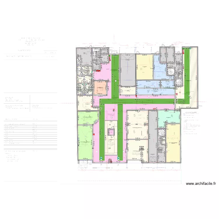 halle senequier APRES TRAVAUX EVACUATION 1. Plan de 54  et 2068 m²