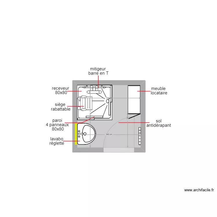 saint julien. Plan de 