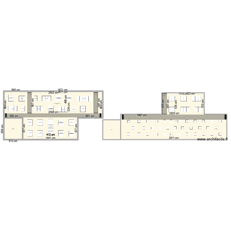 Zones exploitables +2. Plan de 4 pièces et 562 m2