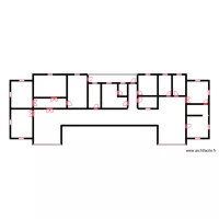 Vue en plan Dispensaire / Maternit&eacute; AGBODJI