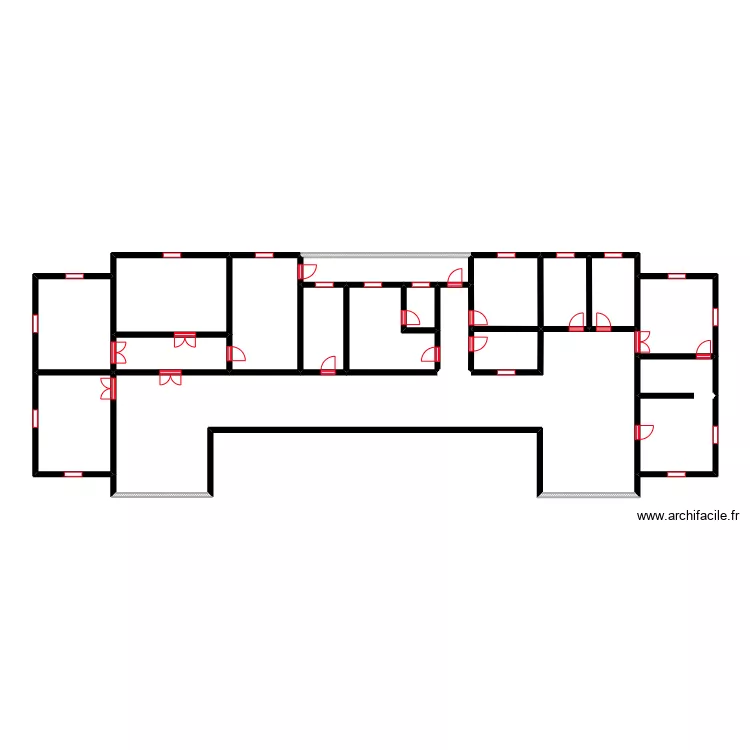 Vue en plan Dispensaire / Maternité AGBODJI. Plan de Vue en plan Dispensaire / Maternité AGBODJI. Plan de