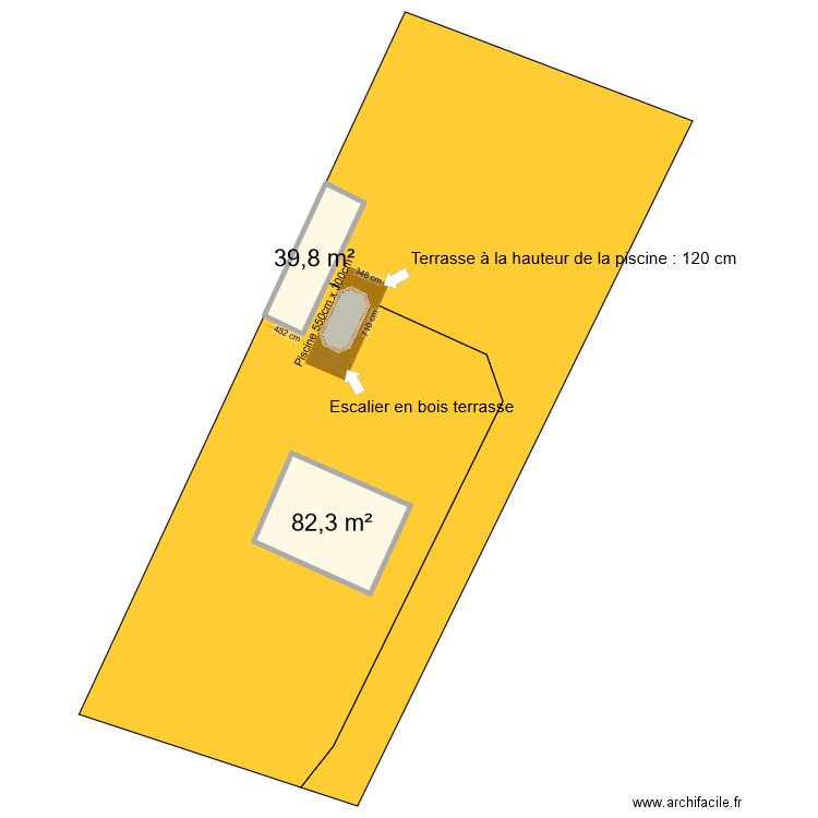 projet piscine. Plan de 0 pièce et 0 m2