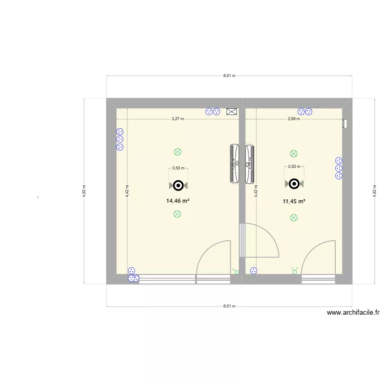 future boutique. Plan de 2 et 26 m² future boutique. Plan de 2 et 26 m²