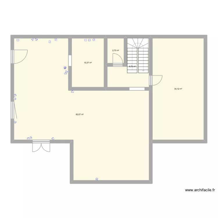 Bouzat. Plan de 5  et 139 m²
