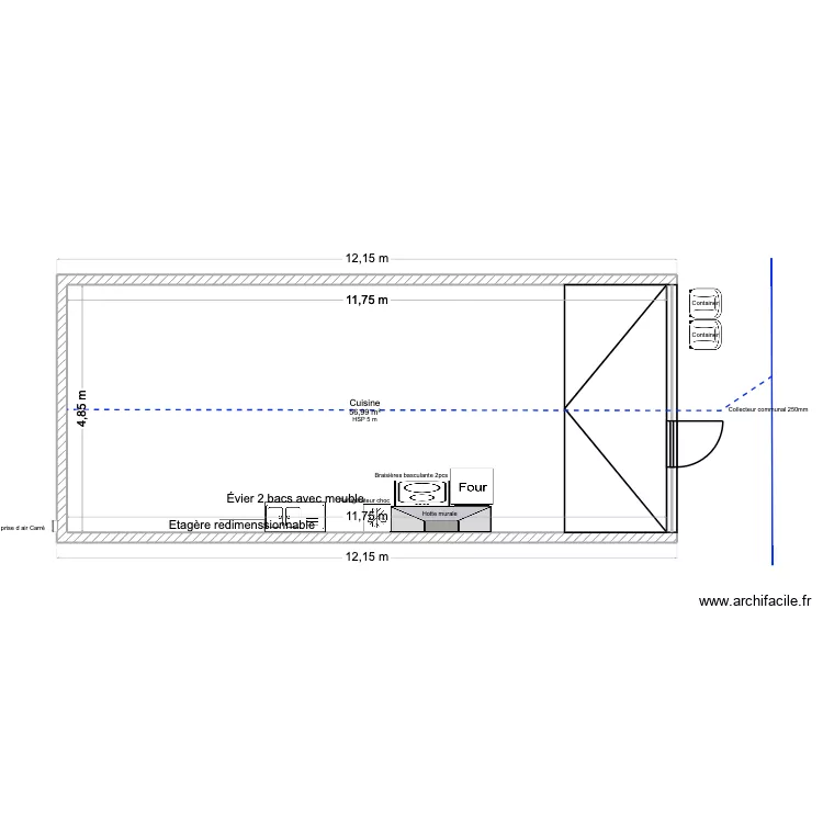 Box H72 mont-sur-lausanne 5. Plan de 1  et 57 m²
