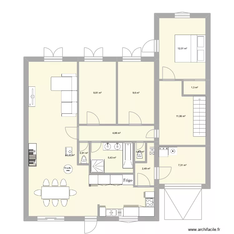 Br&eacute;montier2. Plan de 12  et 110 m²
