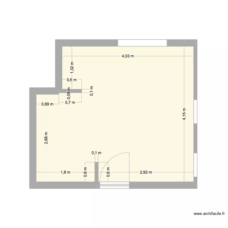 LOT 2A (cuisine seule avec meubles). Plan de LOT 2A (cuisine seule avec meubles). Plan de