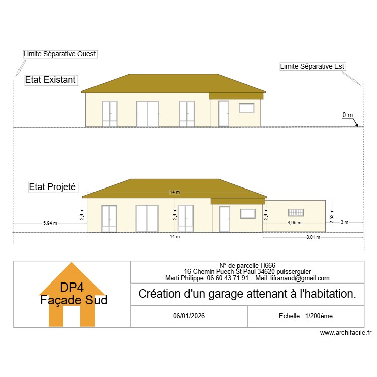 DPC4 SUD. Plan de 0 pièce et 0 m2
