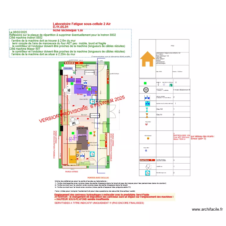 Fiche 130-Fatigue sous cellule 2 sous air V2025-02-06. Plan de 