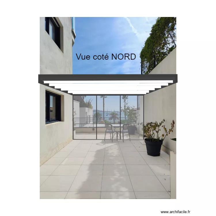 Couverture vue NORD. Plan de Couverture vue NORD. Plan de