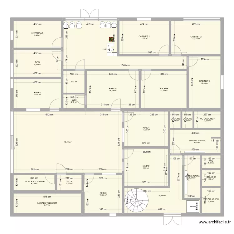 PIERRELAYE ETAGE 4 KINE. Plan de 