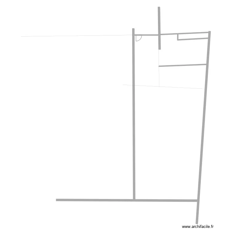 Studio 2 fond pas &agrave; l'&eacute;chelle. Plan de 